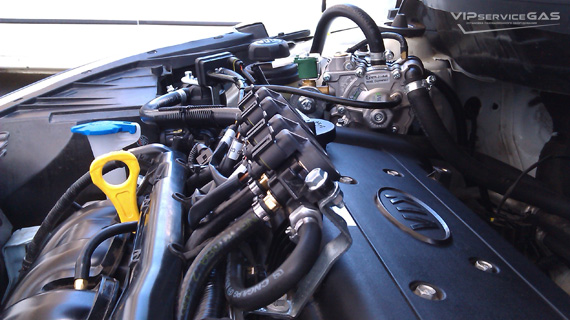 Газ на Kia Rio 1.6