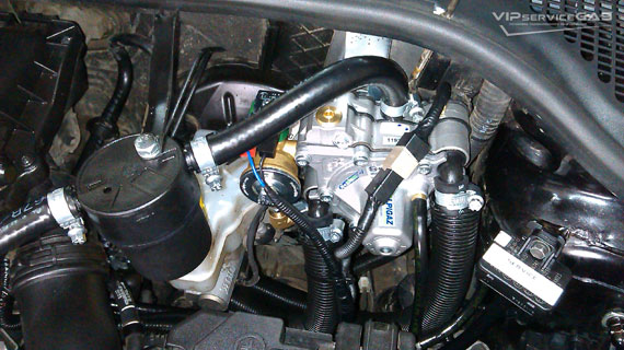 Газ на Skoda Rapid 1.6