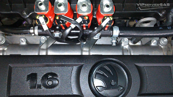 Гбо на Skoda Rapid