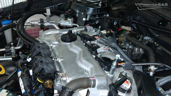 Установка гбо на Toyota Avensis 1.8